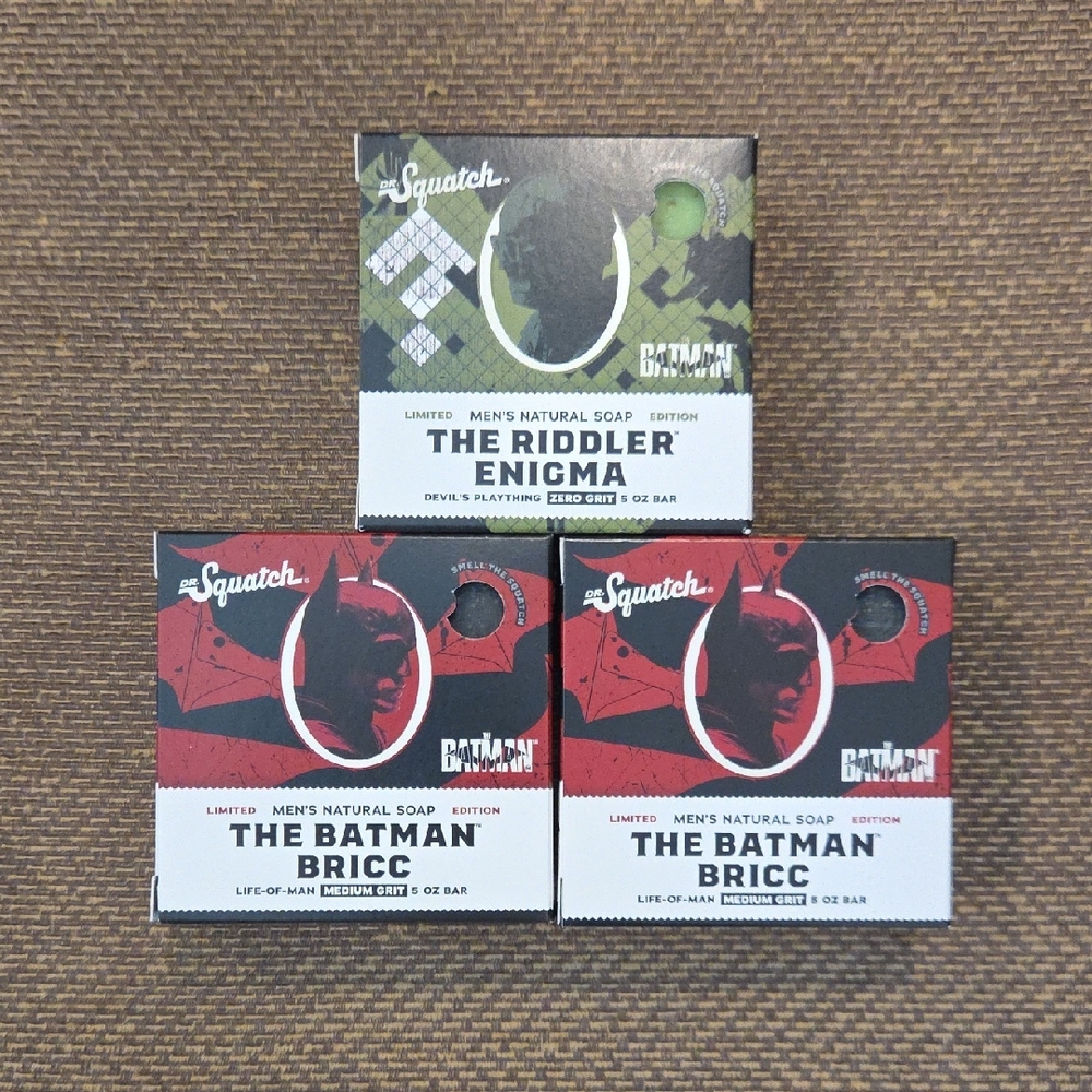 Dr. Squatch Soap Riddler Enigma And Batman Bricc